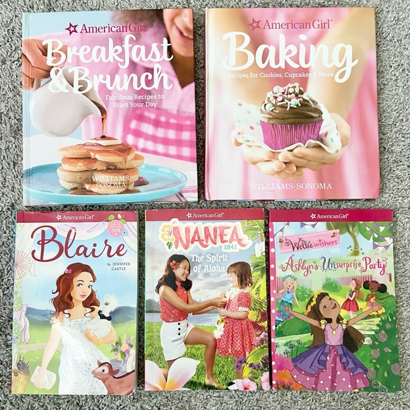 AG American Girl Book Bundle lot 5 books recipe book hardcover paperback - Picture 1 of 1